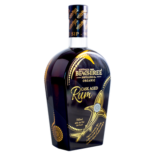 Bottle of Bottle of Australian Beachtree Organic Cask Aged Rum  Cask Aged Rum on a white background
