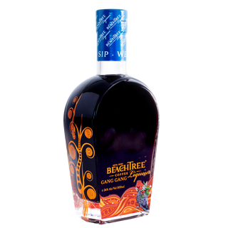 Bottle of BeachTree Coffee Gang Gang Liqueur on a white background